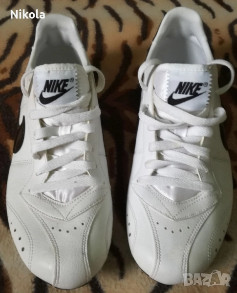 NIKE/НАЙК-Оригинални Бели Маратонки-Обувки Изработени от Много Здрава Естествена Кожа !, снимка 1