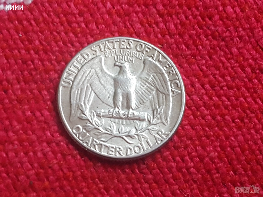 Сребърна монета 1/4 долар 1964, снимка 1