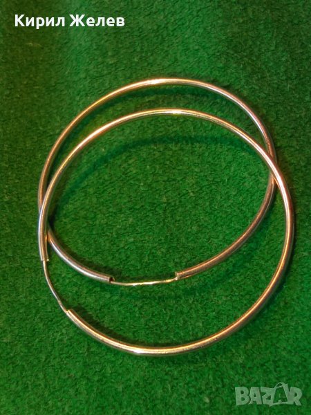 ШАРМАНТНИ КЛАСИЧЕСКИ ВИНТИДЖ АРТ МОДЕЛ СРЕБЪРНИ ОБЕЦИ ВИСОКА ПРОБА СРЕБРО РЪЧНА ИЗРАБОТКА 38534, снимка 1