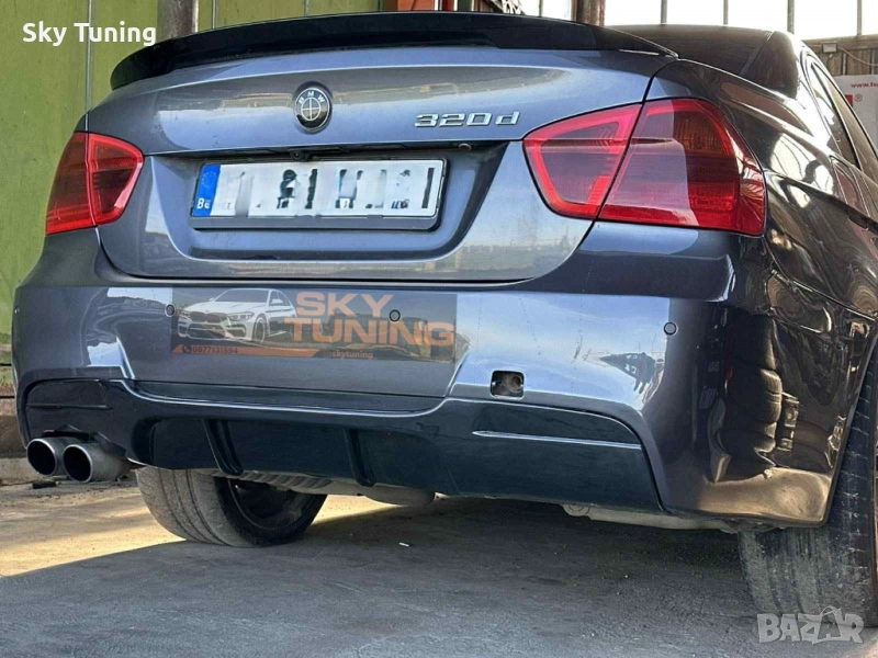 Бмв е90/е91 дифузьор / Добавка за задна броня за М Техник / Bmw e90, снимка 1