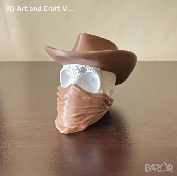 Декоративна фигура на Каубой Череп, снимка 1