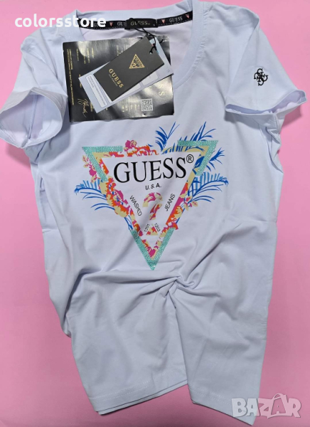 Дамска бяла тениска  Guess кодVL228H, снимка 1
