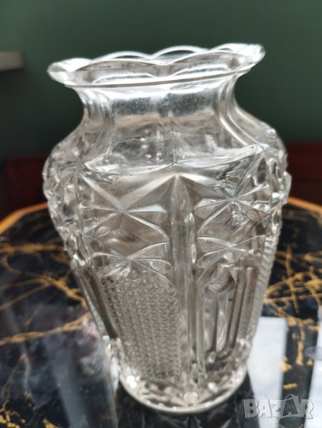 стара кристална ваза арт деко, снимка 1