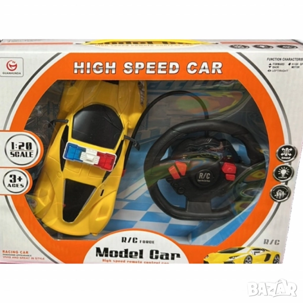 Полицейска кола с дистанционно управление – Висока скорост и много забавление, снимка 1