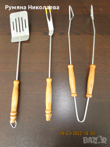 Прибори за барбекю - комплект  -   3 броя, снимка 1