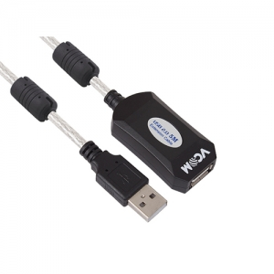 USB Активен удължителен кабел USB AM / USB AF - 10 m. VCOM в Кабели и  адаптери в гр. София - ID36117596 — Bazar.bg