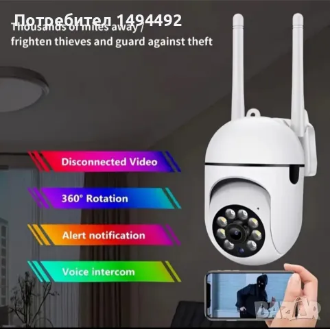 Камера за онлайн наблюдение на обекти, снимка 2 - IP камери - 47857620