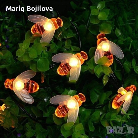 Светещи гирлянди със соларно захранвани CutesyBee SD15, снимка 4 - Соларни лампи - 52141917