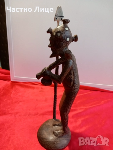 БЕНИН Стара Африканска Дървена Статуетка,Фигура, снимка 3 - Антикварни и старинни предмети - 52329193