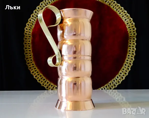 Медна чаша за вино,свръх масивна 320 гр. 