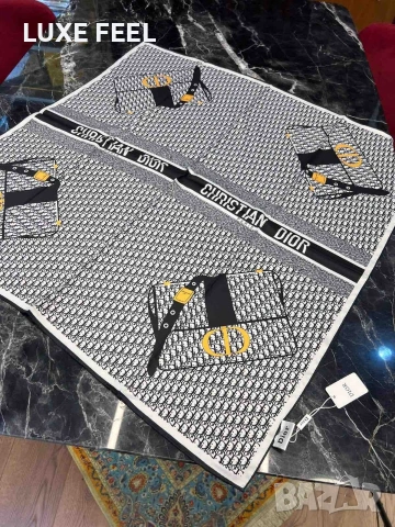 Дамски Шалове - Коприна ⚜️ Dior , снимка 4 - Шалове - 53021373