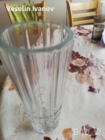 Стъклена стара ваза, снимка 11 - Вази - 36135760