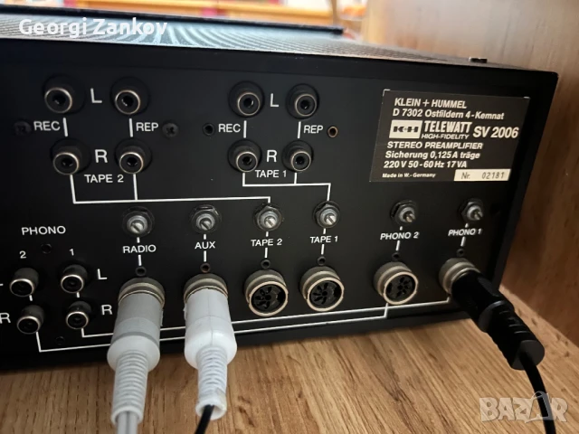 Klein Hummel SV2006, снимка 6 - Ресийвъри, усилватели, смесителни пултове - 51065118