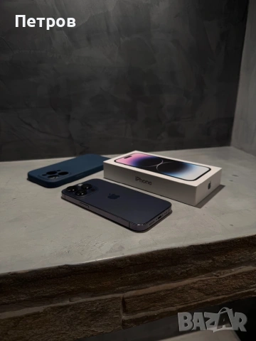 100%! КАТО  НОВ Iphone 14 Pro 256 GB Purple, снимка 4 - Apple iPhone - 53425782