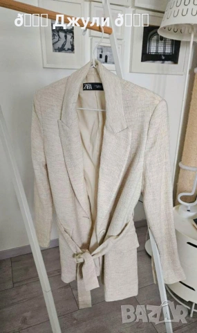Ленено сако/ блейзър на Zara, снимка 7 - Сака - 53102533