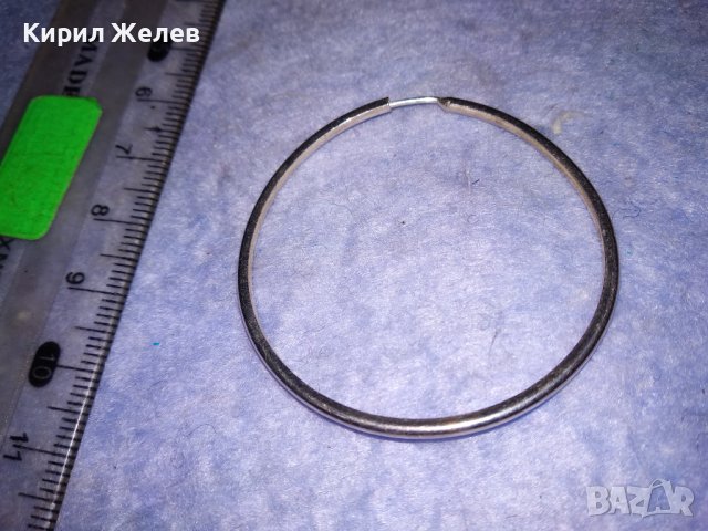 КЛАСИЧЕСКА СРЕБЪРНА ВИНТИДЖ ОБЕЦА СРЕБРО 925 РЪЧНА МАЙСТОРСКА ИЗРАБОТКА 26571, снимка 6 - Обеци - 40938470