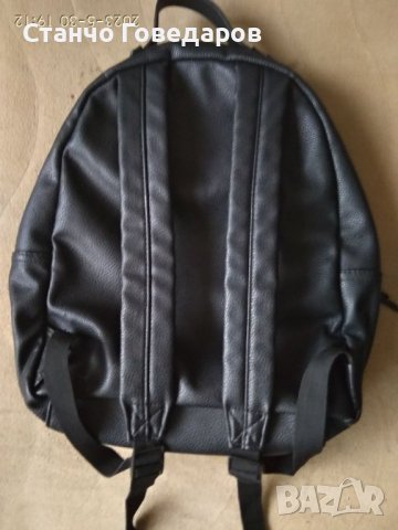 2 броя Дамски черни раници от изкуствена кожа , голяма и малка ., снимка 2 - Раници - 40878280