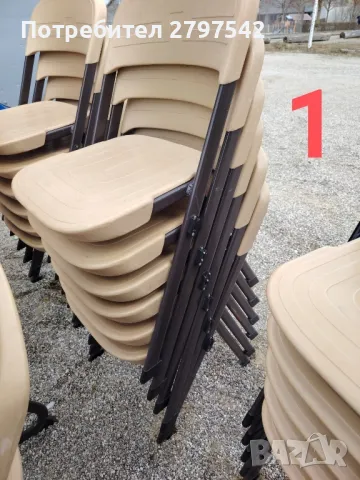 Метални столове А96, снимка 4 - Столове - 49436179