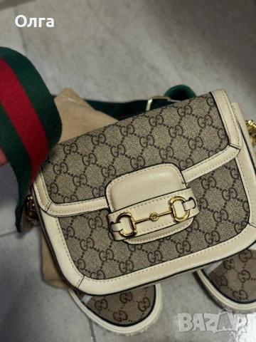 Чанта и обувка GUCCl, снимка 3 - Дамски ежедневни обувки - 53686162