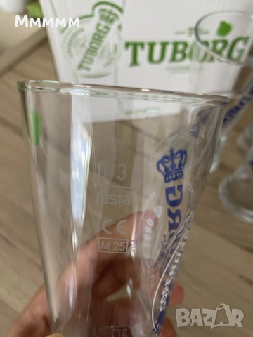 Чаши за бира Tuborg, снимка 4 - Чаши - 55943801