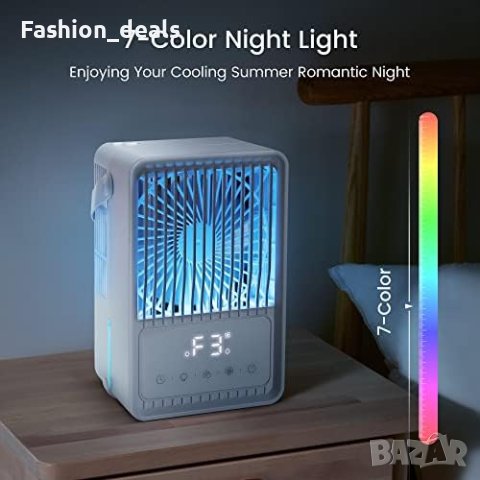 Нов Преносим охладител за въздух персонален мини климатик вентилатор, снимка 4 - Вентилатори - 41161066