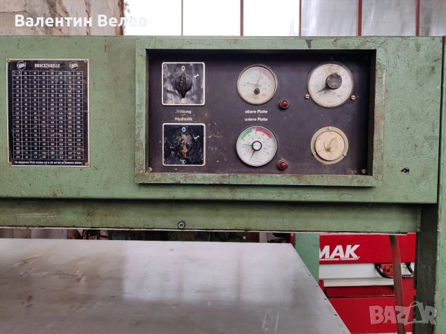 топла преса за врати и фурнир затопляне с електрически нагреватели с размери 2250мм.х 1200мм., снимка 3 - Други машини и части - 53273092