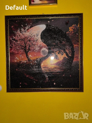 Диамантен гоблен-Ин и ян -Уникат, снимка 3 - Гоблени - 53721845