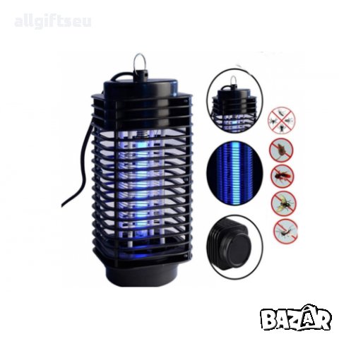 Ултравиолетова лампа против комари и други насекоми LM-3B, UV Lamp, Черна, снимка 1 - Други - 41185605