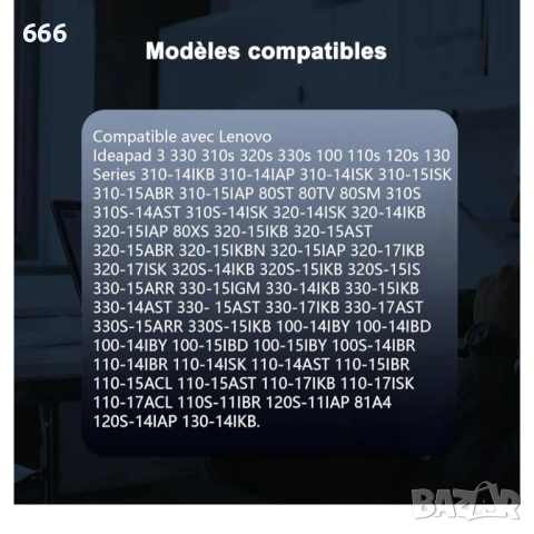 Зарядно за лаптоп 65W 20V 3.25A, снимка 4 - Друга електроника - 53873497