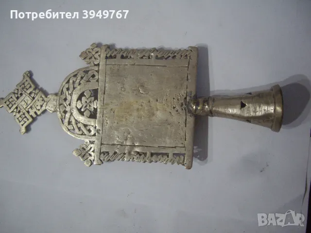 Стар сачанов триптих., снимка 2 - Антикварни и старинни предмети - 49935763