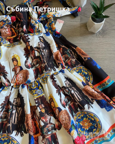 Рокля с панделки, снимка 2 - Рокли - 44827318