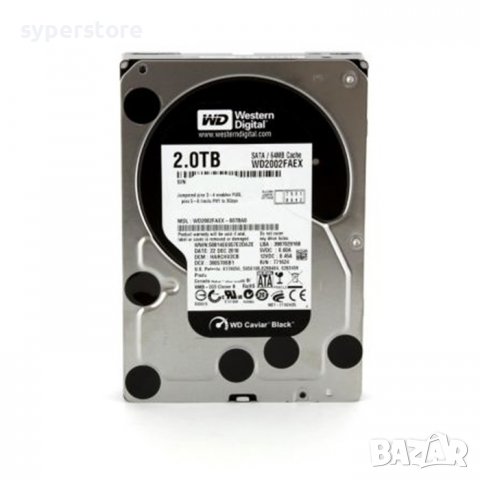 HDD твърд диск, 2TB, WD Black, SS300449, снимка 1 - Твърди дискове - 38694282