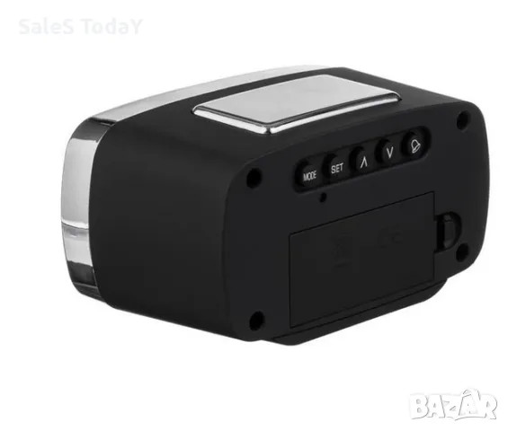 Настолен часовник Будилник и календар, 10,3см, снимка 3 - Други - 47977290