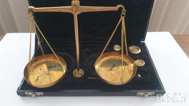 Стара златарска бижутерска везна, снимка 2 - Антикварни и старинни предмети - 41500229