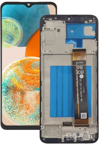 Дисплей за Samsung Galaxy A23, 5G, A236, тъч скрийн, с рамка, екран, тъчскрийн, A23, A236, A236B, снимка 3 - Резервни части за телефони - 48682934