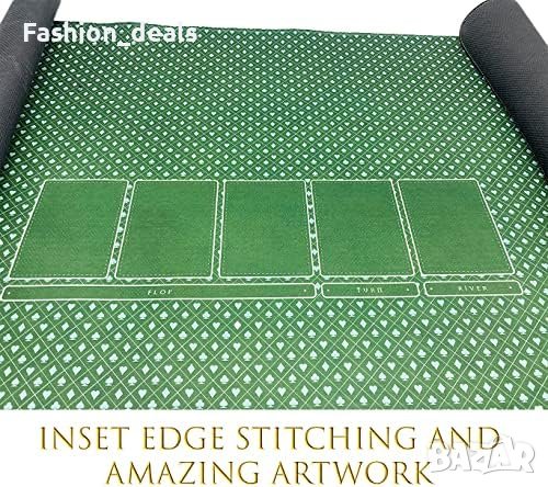 Нова Неопренова Преносима подложка за Тексас Холдем покер 90 х 60 см , снимка 4 - Други спортове - 41778827