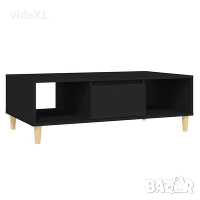 vidaXL Маса за кафе, черна, 103,5x60x35 см, ПДЧ（SKU:806023, снимка 1 - Маси - 44554330