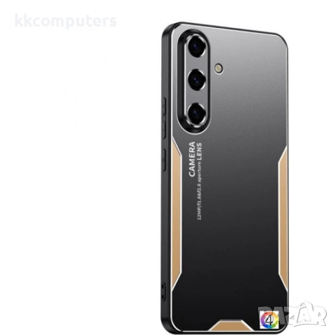 Samsung Galaxy S25 FE TPU Hybrid Metal Удароустойчив Калъф и Протектор, снимка 2 - Калъфи, кейсове - 51832150