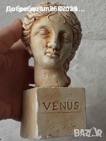 Малка пластика, метал фигура статуетка, Венера, Венера - бюст, снимка 18 - Статуетки - 30166184