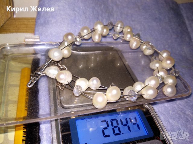 НЕЖНО ФИНО РЕТРО - АРТ КОЛИЕ ЕСТЕСТВЕНИ ПЕРЛИ и ФАСЕТИРАНИ КРИСТАЛИ 34793, снимка 11 - Колиета, медальони, синджири - 39140334