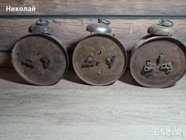 Лот Стари Будилници за части реставрация Юнгханс Густав Бекер, снимка 11 - Антикварни и старинни предмети - 56239670