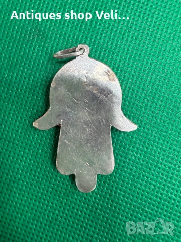 Сребърна висулка Ръката на Фатима №7689 , снимка 3 - Колиета, медальони, синджири - 52662936