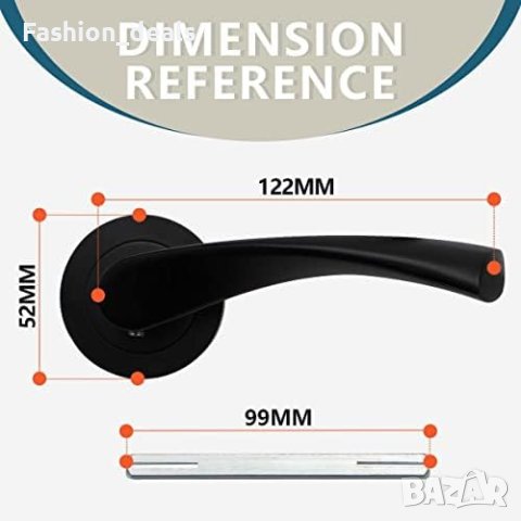 Нова Вътрешна алуминиева дръжка на врата спалня баня без долен пръстен, снимка 2 - Други стоки за дома - 41575535