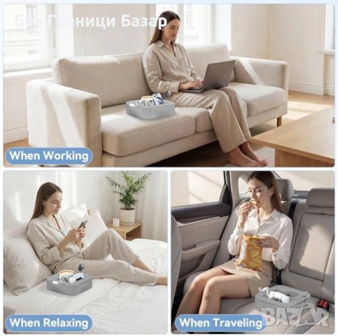 Нов Многофункционален органайзер за диван с поставка за чаша и таблет, снимка 5 - Други стоки за дома - 53745609