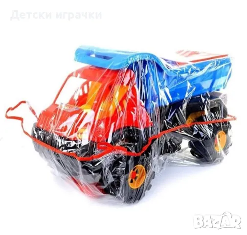 Голям детски камион самосвал 87 см, снимка 2 - Коли, камиони, мотори, писти - 48658060