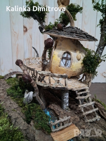 Къщичка на дърво-ръчна изработка., снимка 5 - Декорация за дома - 52339110