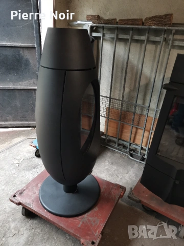 Дизайнерска чугунена печка / камина на дърва , снимка 8 - Отоплителни печки - 48199722