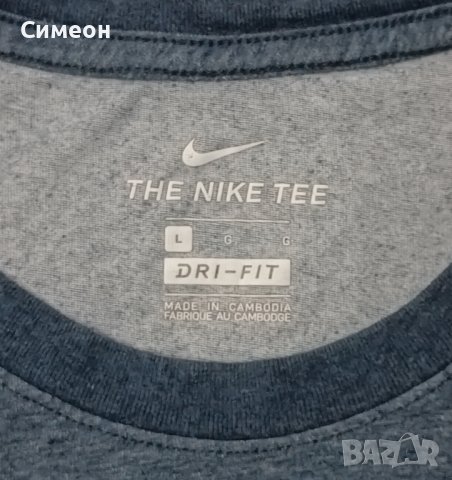 Nike DRI-FIT оригинална тениска L Найк спортна фланелка , снимка 3 - Спортни дрехи, екипи - 40500394