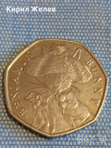 Възпоменателна монета 150г. от рождението на Беатрис Потър BENJAMIN BUNNY 49549, снимка 2 - Нумизматика и бонистика - 48391027