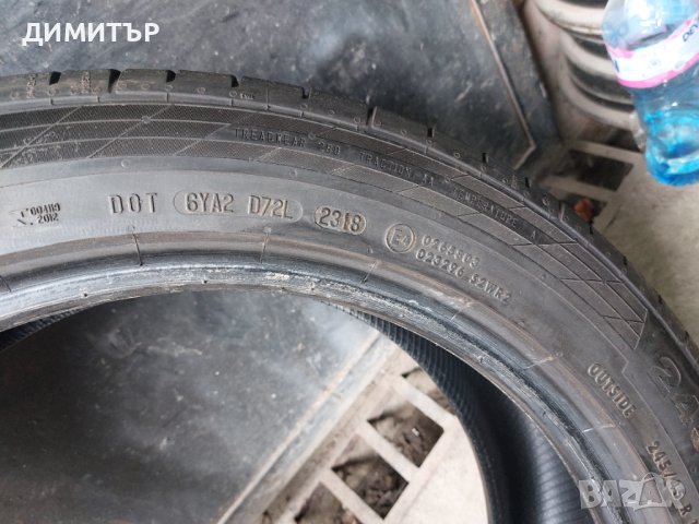 2бр.летни CONTINENTAL 245/45/19 98W DOT 2318, снимка 6 - Гуми и джанти - 41801251